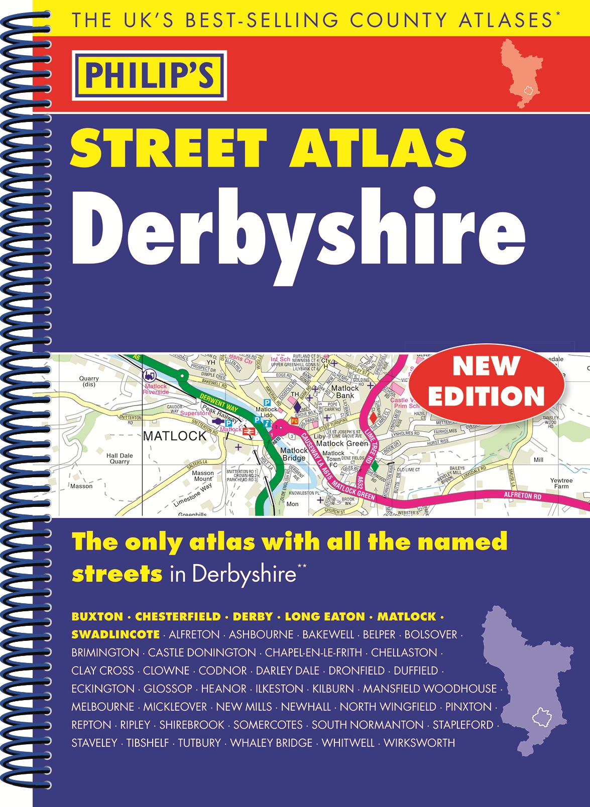 A-Z Street Atlas of Derby. The right Street Philip. Philip's Street Atlas Cheshire.